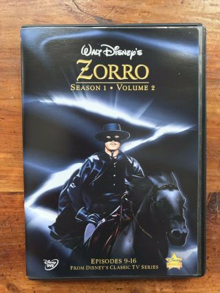 Disney Zorro - Season 1 - Volume 2 Oop Rare Htf