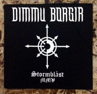 Dimmu Borgir Stormblast Mmv Ltd Ed Rare Cloth Patch,  Metal/rock Stickers