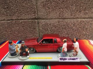 Homies Rollerz Car Wash 1987 1/24 Buick Grand National Red Die Cast 2004 Rare