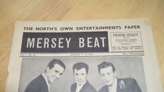 Beatles - Mersey Beat Newspaper - Very Rare Early Issue - Vol 2 No 28 Aug 1962