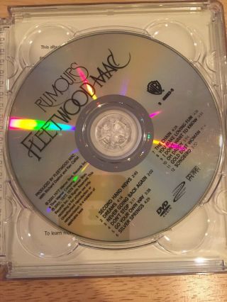 Fleetwood Mac Rumours DVD AUDIO CD Multichannel Bonus Content RARE 3