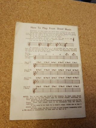 1950 Song Bk Arthur Godfrey Uke Player Rare Vtg US&INTERNATIONAL 2