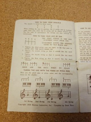 1950 Song Bk Arthur Godfrey Uke Player Rare Vtg US&INTERNATIONAL 3