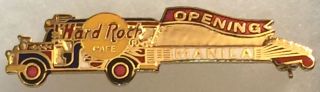 Hard Rock Cafe Manila 1995 Grand Opening Go Pin Jeepney Guitar Rare Thrilla