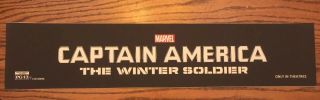 Captain America Winter Soldier Mylar 5x25 Poster Marvel Rare
