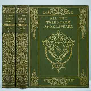 1912 All The Tales From William Shakespeare Lamb Illustrated Fine Binding Rare
