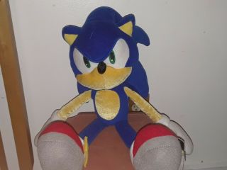 Rare Sega Sonic The Hedgehog Plush Toy (large)