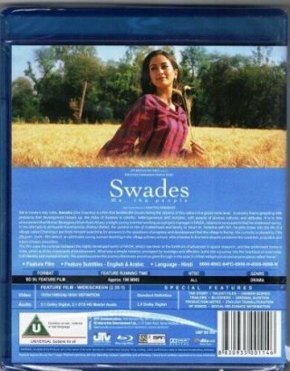 SWADES,  WE THE PEOPLE (2004) Region - Hindi Blu - ray (English Subs) RARE & OOP 2