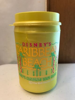 Vintage Rare Caribbean Beach Disney World Resort Cup Nautical Mug Yellow