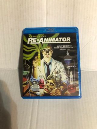 Re - Animator (blu - Ray Disc,  2012) Rare Oop Out Of Print