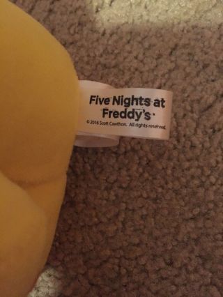 RARE FNAF Five Nights At Freddys 8” Chica Funko Plush Plushie 5