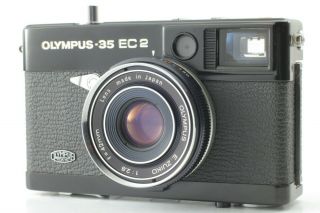 [rare Near Mint] Olympus 35 Ec2 Black 35mm Rangefinder Film Camera From Japan
