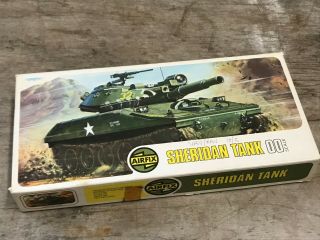 Airfix Ho/oo Sheridan Tank,  Type 4 Box Issue,  Rare.