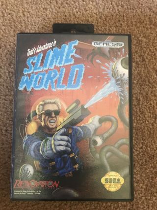 Todd ' s Adventures in Slime World Sega Genesis CIB Rare With Poster 2