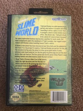 Todd ' s Adventures in Slime World Sega Genesis CIB Rare With Poster 3