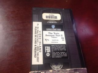The Toxic Avenger Part II (2) VHS 1989 Action / Horror - Ron Fazio rare OOP 3
