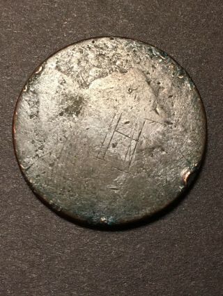 Liberty Cap Large Cent 1793 - 1796 Rare Us Coin Type Low Grade Good Hole Filler