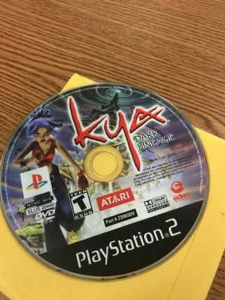 Rare Playstation 2 Ps2 Kya Dark Lineage Rpg Game Game Disc Only