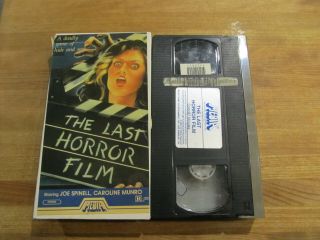 The Last Horror Film (1985) Vhs Caroline Munro Joe Spinell Rare Htf Grind
