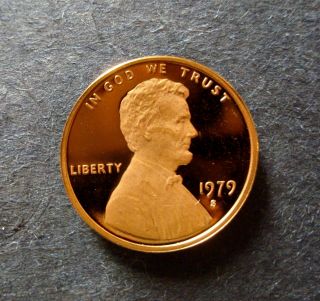 1979 - S Rare Type - Two Proof Clear " S " Mintmark Lincoln Cent Deep Cameo
