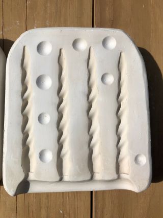 Ceramic 4 Icicles Mold Vintage Unbranded RARE 3