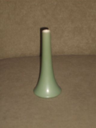 Rare Vintage Lenox Moss Green Color Bud Vase With Older Lenox Green Mark