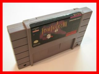 Final Fantasy Iii 3 Nintendo Game Snes Rare Cartridge Classic Rpg