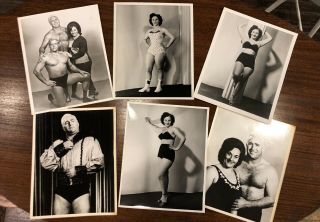 Rare 6 Verne Bottoms & Dandy Jack Donovan Vintage Wrestling Photo