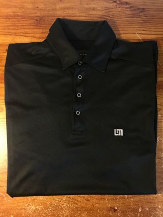 Rare Men’s Loudmouth Golf Jewel Polo Shirt Black Size S