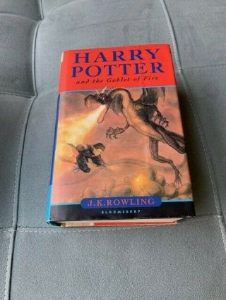 Harry Potter And The Goblet Of Fire Book True 1st Uk Edition - Rare Omnia