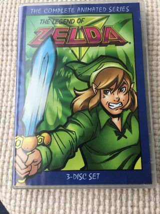 The Legend Of Zelda - The Complete Animated Series (dvd,  2005,  3 - Disc Set) Rare