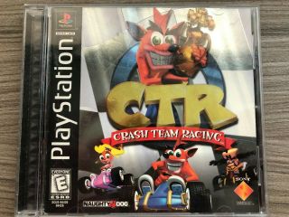 Ctr: Crash Team Racing Complete Cib Playstation 1 (ps1) Black Label Rare