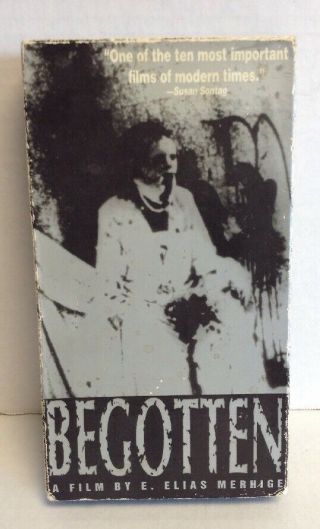 Begotten Vhs Rare Cult Horror Merhige Authentic World Artists Home Video