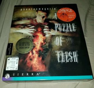 Phantasmagoria: A Puzzle Of Flesh (pc,  1996) Big Box Complete Rare Sierra Horror