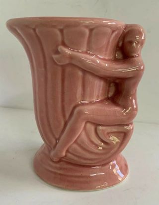 Mccoy Art Pottery Deco Nude Vase Planter Rare Unusual Woman Girl