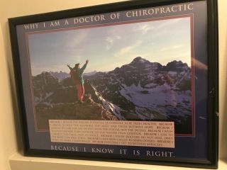Chiropractic Oath Discover Poster Rare