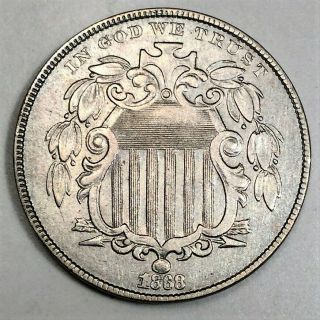 1868 Shield Nickel Coin Rare Date