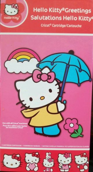 Rare & Retired Hello Kitty Greetings And Salutations Cricut Cartridge Not Linked