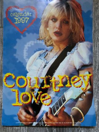 Courtney Love Rare 1997 Calendar