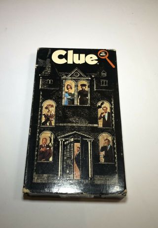 Clue The Movie Rare Paramount Release 1985 Vhs Mystery Investigation