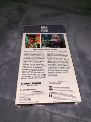 The Muppet Movie (VHS,  1984) Jim Henson Family Kids CBS Fox Red Vintage Rare 3