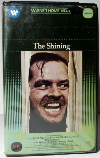The Shining 1981 Vhs Warner Clamshell Rare