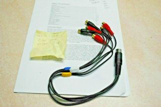 Rare Old School A/d/s Ac202 Din To Rca Connector For 6 And 8 Channel Amps