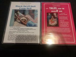 RARE OOP BLACK DEVIL DOLL FROM HELL/TALES FROM THE QUADEAD ZONE MASSACRE VIDEO 7