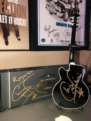 Flamin Groovies Autographed Mini Chris Wilson Gibson Guitar Rare Last One