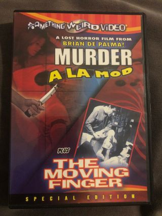 Murder A La Mod/the Moving Finger (dvd,  2006) Something Weird Cult Video Rare