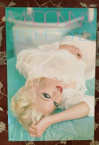 Madonna Bedtime Stories Rare Promotional Poster From 1994