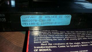 The Company Of Wolves VHS Horror Slasher Rare 3