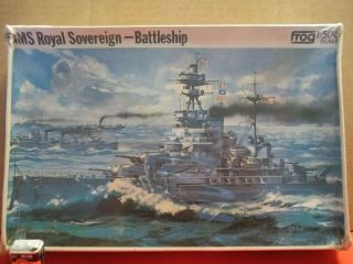 Unbuilt 1/500 " Hms Royal Sovereign " British Battleship Rare Edition Frog F122