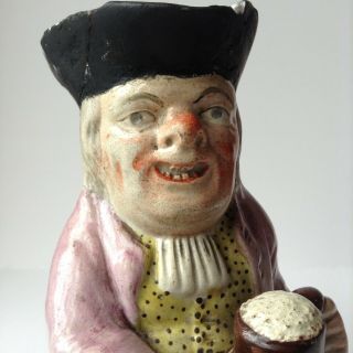 RARE EARLY RALPH WOOD TYPE LARGE TOBY JUG C1790.  Af 8